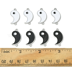 12Pcs 2 Colors Alloy Enamel Split Links Connectors&nbsp;ENAM-FS0001-84