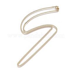 304 Stainless Steel Curb Chain Necklaces&nbsp;NJEW-L162-01A-G