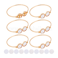 6Pcs Alloy Heat Transfer Charm Blank Cuff Bangle Making&nbsp;FIND-PH0024-44