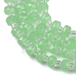 Imitation Jade Glass Beads Strands&nbsp;GLAA-P076-01B-02