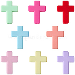 16Pcs 8 Colors Silicone Beads&nbsp;SIL-SC0003-17