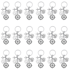 20Pcs Travel Theme Alloy Keychain&nbsp;KEYC-SC00022