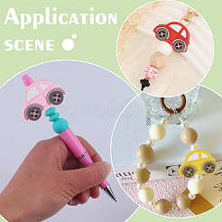 12Pcs 6 Colors Silicone Focal Beads&nbsp;SIL-ME0001-05
