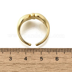 Brass Cuff Rings for Women&nbsp;RJEW-G347-07G