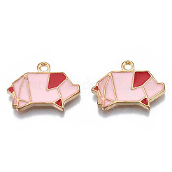 Rack Plating Alloy Enamel Pendants&nbsp;ENAM-S122-102