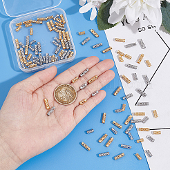 120Pcs 4 Style Stainless Steel Hollow Tube Beads&nbsp;STAS-UN0055-68