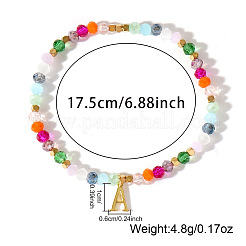 Brass Initial Charm Bracelets&nbsp;KC4213-1