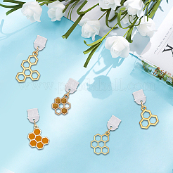 10Pcs 5 Style Alloy Enamel Pendant Decoration&nbsp;HJEW-SC00167