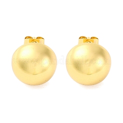 Half Round 304 Stainless Steel Stud Earrings&nbsp;EJEW-A125-80B-G
