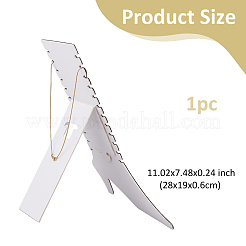 Boot Shaped Wood Covered with Velvet Necklaces Bracelets Display Stands&nbsp;NDIS-WH0010-25B