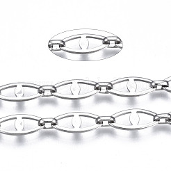 Tarnish Resistant 304 Stainless Steel Mariner Link Chains&nbsp;CHS-T003-09P-NF