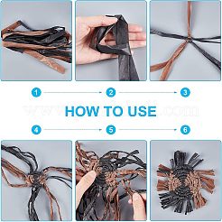 Handmade Paper Rattan&nbsp;DIY-WH0190-23B