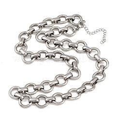 13MM 304 Stainless Steel Ring Link Chain Necklaces&nbsp;NJEW-Z105-03P