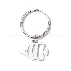 Ocean Theme 304 Stainless Steel Keychains&nbsp;KEYC-JKC01213-05