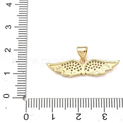 Brass Micro Pave Clear Cubic Zirconia Charms&nbsp;KK-F930-05G