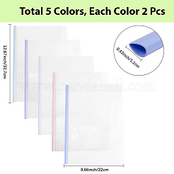 10Pcs 5 Colors Plastic File Folders&nbsp;AJEW-CP0008-81