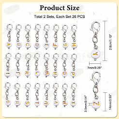 2 Sets Plating Acrylic Pendants Decoration&nbsp;HJEW-PH0001-59