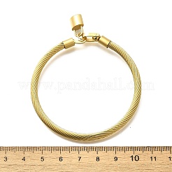 304 Stainless Steel Twisted Bangles for Women&nbsp;BJEW-U021-06G