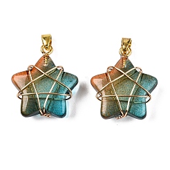 Lampwork Pendants&nbsp;GLAA-T023-06I