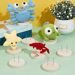 Wooden Crochet Doll Base Support Rack&nbsp;WOOD-WH0131-20C