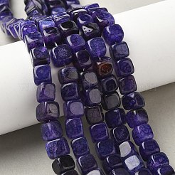 Natural Dragon Veins Agate Beads Strands&nbsp;G-G177-E06-05