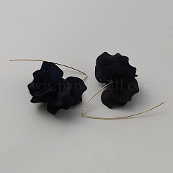 Acrylic Flower Dangle Earrings with Iron Pins&nbsp;EJEW-WH0019-20