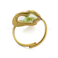 Brass Adjustable Rings for Women&nbsp;RJEW-G265-10G-C01