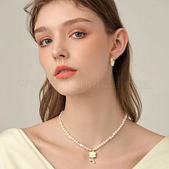8Pcs Brass Clip-on Earrings for Women Men&nbsp;KK-SC0008-15B
