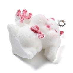 Christmas Theme Flocky Resin Pendants&nbsp;LS-RESI-Q002-07A