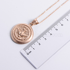 European Style Stainless Steel Peace Pigeon Pendant Necklaces for Women&nbsp;GC1833