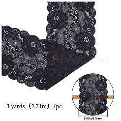 Polyester Lace Trim Ribbons&nbsp;SRIB-WH220020-058A