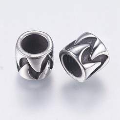 304 Stainless Steel European Beads Enamel Settings&nbsp;STAS-I069-02AS