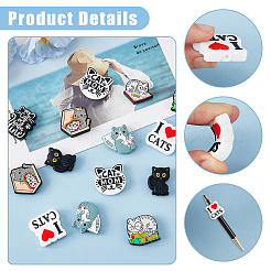 16Pcs 8 Styles Silicone Focal Beads&nbsp;SIL-DC0001-64