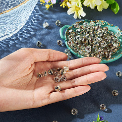 100Pcs Crackle Transparent Glass Beads Strands&nbsp;GLAA-TA0004-11C