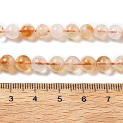 Heated Natural Citrine Beads Strands&nbsp;G-A262-A01-6mm