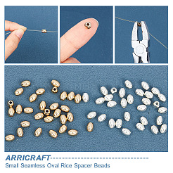 60Pcs 2 Colors Brass Beads&nbsp;KK-AR0002-82
