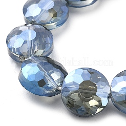 Electroplate Transparent Glass Beads Strands&nbsp;EGLA-M032-01A-PL02