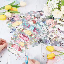 5 Sheets 5 Style Pet with Hot Melt Adhesive Heat Transfer Film&nbsp;DIY-OC0010-02