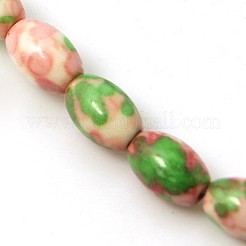Synthetic Ocean White Jade Beads Strands&nbsp;G-C214-8x5mm-M