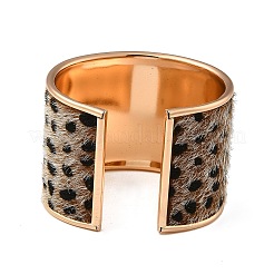 Alloy PU Open Cuff Bangles Bangles&nbsp;BJEW-U014-01G-02