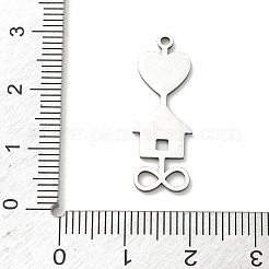 201 Stainless Steel Pendants&nbsp;STAS-B136-16P