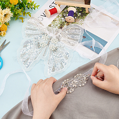Butterfly Sequin/Paillette Embroidery Lace Applqiues&nbsp;DIY-FG0004-31