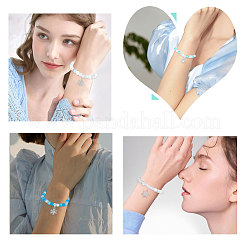 DIY Snowflake Bracelet Making Kit&nbsp;BJEW-SC0001-08