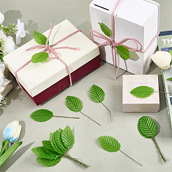 Handmade Silk Cloth Artificial Leaf&nbsp;AJEW-WH20070-073