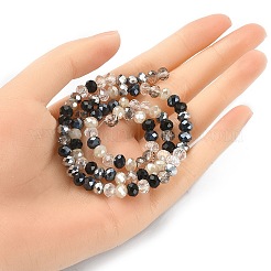 Electroplate Glass Beads Strands&nbsp;EGLA-YW0002-D01