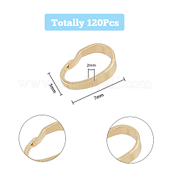 120Pcs Brass Snap on Bails&nbsp;KK-HY0002-74