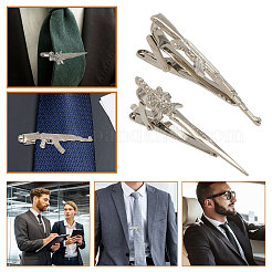 2Pcs 2 Style Brass Tie Clip&nbsp;FIND-CA0008-55