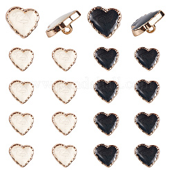 20Pcs 2 Colors Alloy Enamel Metal Buttons&nbsp;FIND-GF0008-18