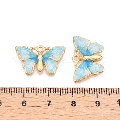 Rack Plating Alloy Enamel Pendants&nbsp;ENAM-N056-363KCG-04
