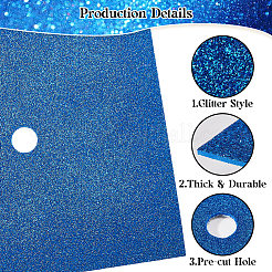 Square EVA Glitter Graduation Cap Topper Stickers&nbsp;DIY-WH20053-05F